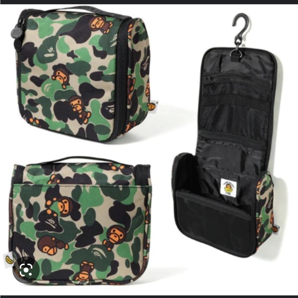 Bape Baby Milo Portable Travel Cosmetic Makeup Toiletry Bag